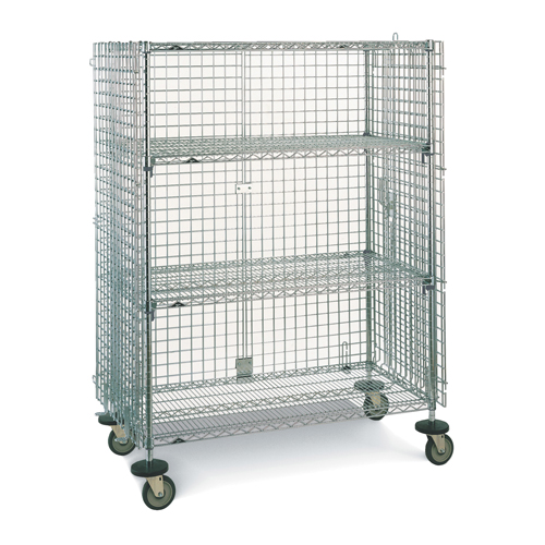 Wire Shelf Cart, Chrome Plated, 21-1/2" x 68-1/2" x 40", 500 lbs. Capacity MAS Chibougamau