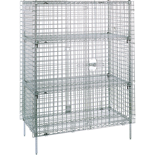 Security Carts, 4 Tiers, 38-1/2" W x 66-13/16" H x 21-1/2" D MAS Chibougamau
