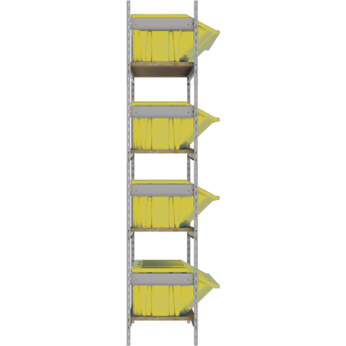 &eacute;tag&egrave;res larges avec bacs g&eacute;ants en plastique, Acier, Sans boulons, Capacit&eacute; 800 lb, 66" la x 72" h x 18" p MAS Chibougamau