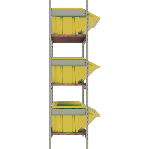 &eacute;tag&egrave;res larges avec bacs g&eacute;ants en plastique, Acier, Sans boulons, Capacit&eacute; 800 lb, 66" la x 60" h x 18" p MAS Chibougamau