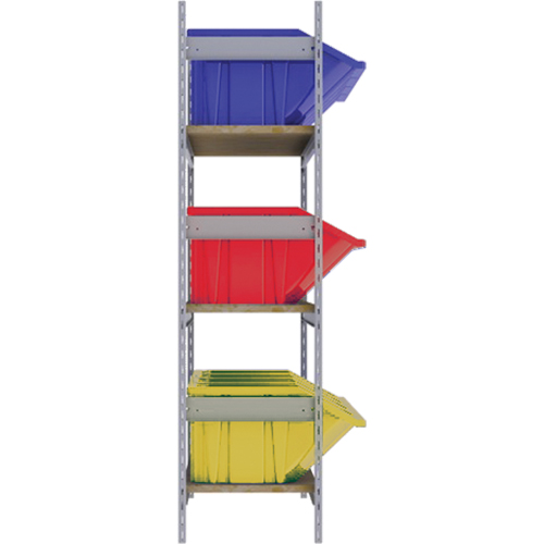 &eacute;tag&egrave;res larges avec bacs g&eacute;ants en plastique, Acier, Sans boulons, Capacit&eacute; 800 lb, 66" la x 60" h x 18" p MAS Chibougamau