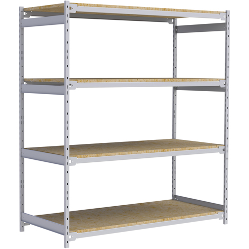 &eacute;tag&egrave;re-classeur de grande largeur, Acier, 4 Tablettes, 72" la x 32" p x 84" h MAS Chibougamau