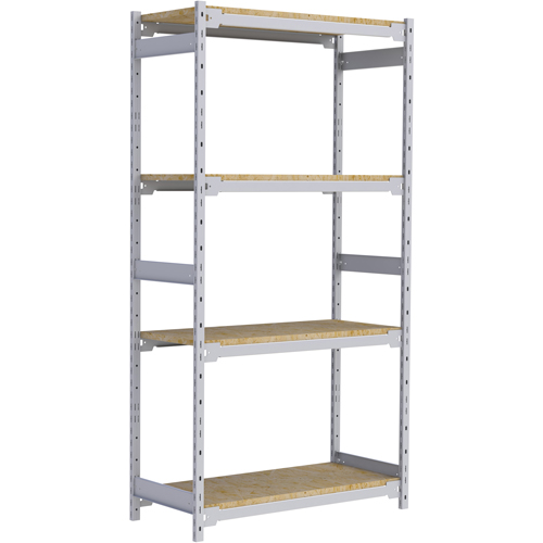 &eacute;tag&egrave;re-classeur de grande largeur, Acier, 4 Tablettes, 42" la x 18" p x 84" h MAS Chibougamau