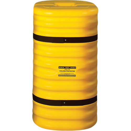 Column Protector, 10" x 10"/10" x 10 " Inside Opening, 24" L x 24" W x 42" H, Yellow MAS Chibougamau