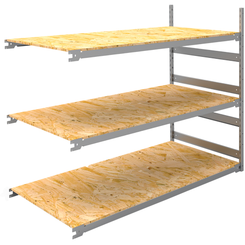 &eacute;tag&egrave;re-classeur de grande largeur, Acier, 3 Tablettes, 72" la x 32" p x 60" h, Ensemble Ajout MAS Chibougamau
