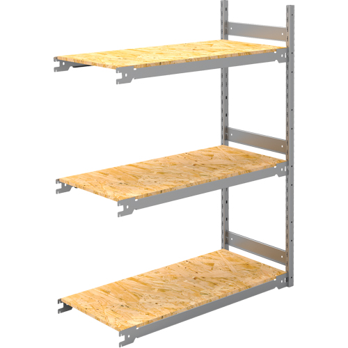 &eacute;tag&egrave;re-classeur de grande largeur, Acier, 3 Tablettes, 42" la x 18" p x 60" h, Ensemble Ajout MAS Chibougamau