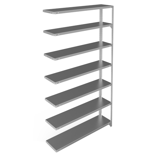 &eacute;l&eacute;ment de rayonnage, Acier galvanis&eacute;, Montant &agrave; fente, Capacit&eacute; 300 lb, 48" la x 84" h x 12" p MAS Chibougamau
