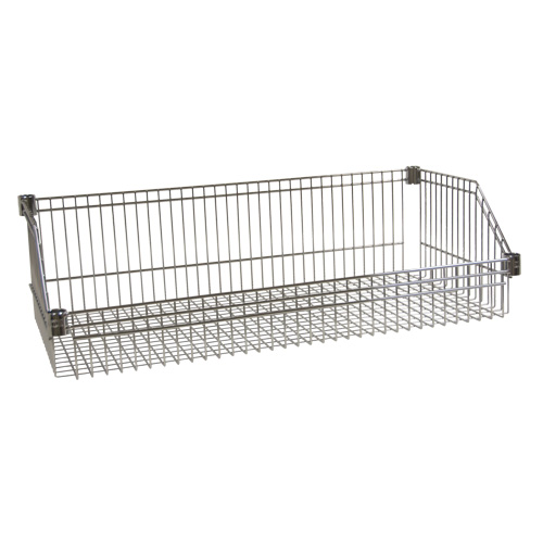 Panier-tablette en treillis m&eacute;tallique, 24" la x 48" p, Capacit&eacute; de 400 lb MAS Chibougamau