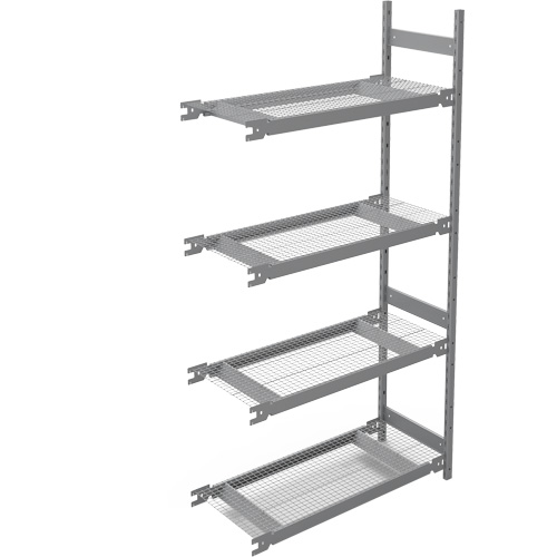 Wide Span Storage Shelving, Steel, Boltless, 1340 lbs. Capacity, 42" W x 84" H x 18" D MAS Chibougamau