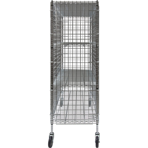 Chariot de s&eacute;curit&eacute;, Chrom&eacute;, 60" x 69" x 24", Capacit&eacute; 500 lb MAS Chibougamau