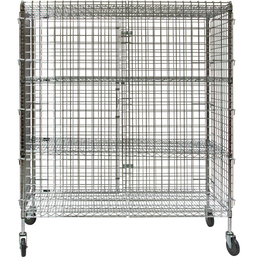 Chariot de s&eacute;curit&eacute;, Chrom&eacute;, 60" x 69" x 24", Capacit&eacute; 500 lb MAS Chibougamau