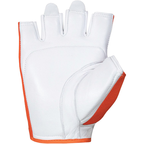 Gants Vibrastop demi-doigts antivibrations, Taille Grand, Paume Ch&egrave;vre MAS Chibougamau