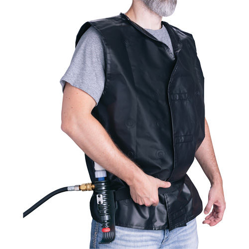 Veste de refroidissement avec dispositif refroidissant en plastique ALLEGRO INDUSTRIES, Grand, Noir MAS Chibougamau