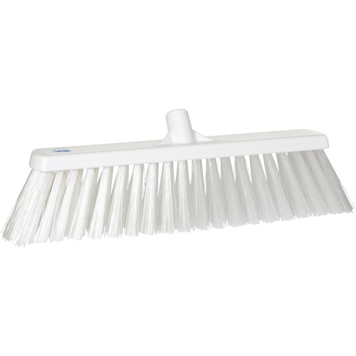 Large Particle Push Broom Head, 2-1/2", Polyester, White MAS Chibougamau