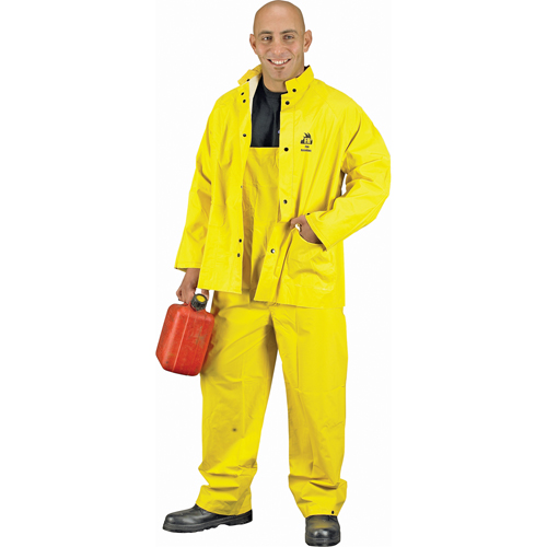 VETEMENT IMPERMEA,ECONOM,ININFLAMM,JAUNE,GRAND, Grand, Jaune haute visibilit&eacute; MAS Chibougamau