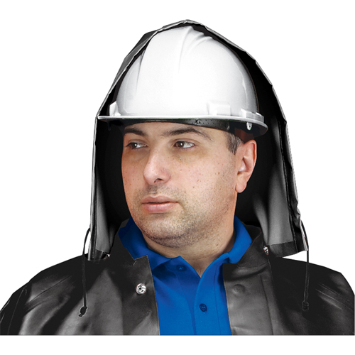 SBR Vulcan Rain Hood, One Size, Black, Rubber MAS Chibougamau