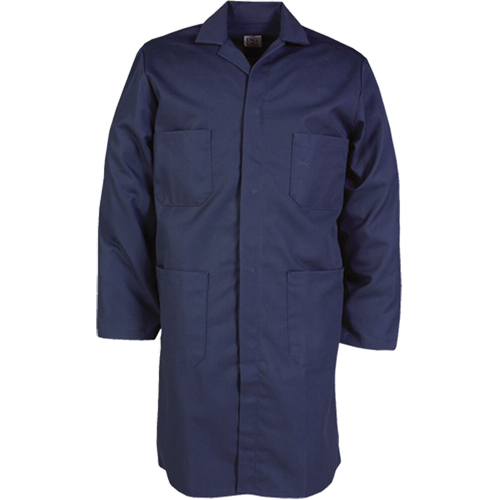 100% Cotton Shop Coats, Cotton, Size 34, Navy Blue MAS Chibougamau