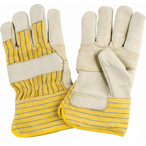 Winter-Lined Patch-Palm Fitters Gloves, X-Large, Grain Cowhide Palm, Cotton Fleece Inner Lining MAS Chibougamau