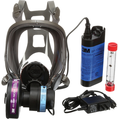 Powerflow Face-Mounted Powered Air Purifying Respirators (PAPR), Facepiece Respirator, NiCd Battery MAS Chibougamau
