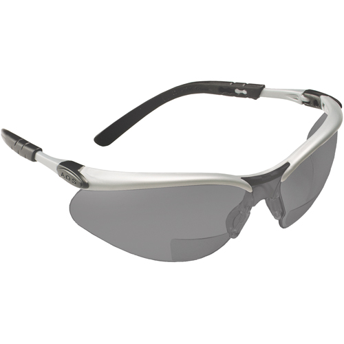 Lunettes de s&eacute;curit&eacute; BX avec verres de lecture, Antibu&eacute;e, Grise/fum&eacute;e, Dioptrie 1,5 MAS Chibougamau