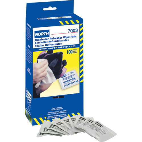 Lingettes rafraîchissantes pour respirateur North, Lingettes MAS Chibougamau