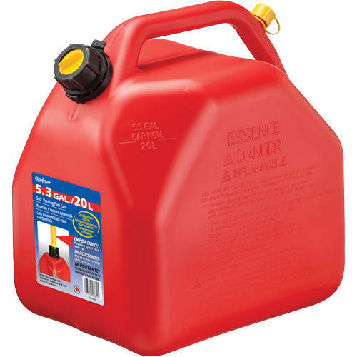 Jerricans, 5,3 gal. US/20,06 L, Rouge, Conformes aux normes CSA/ULC MAS Chibougamau
