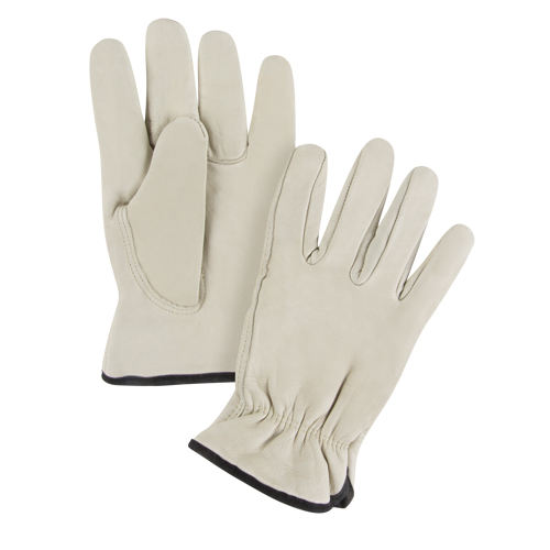 Standard-Duty Winter-Lined Driver's Gloves, 2X-Large, Grain Cowhide Palm, Fleece Inner Lining MAS Chibougamau