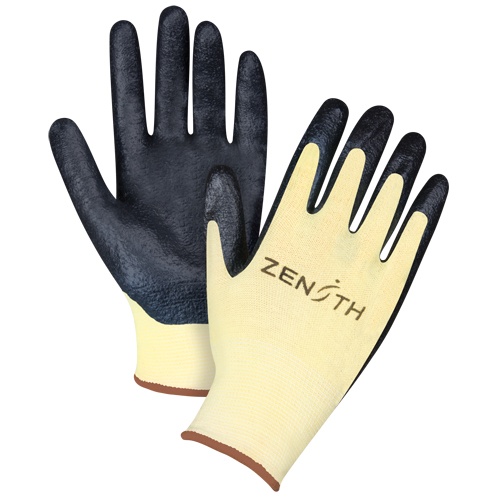 Superior Grip Cut-Resistant Gloves, Size Large/9, 13 Gauge, Foam Nitrile Coated, Aramid Shell, ANSI/ISEA 105 Level 3/EN 388 Level 5 MAS Chibougamau