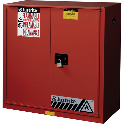 Armoire de s&eacute;curit&eacute; pour la peinture et les encres combustibles EX Sure-Grip, 40 gal., 3 tablettes MAS Chibougamau