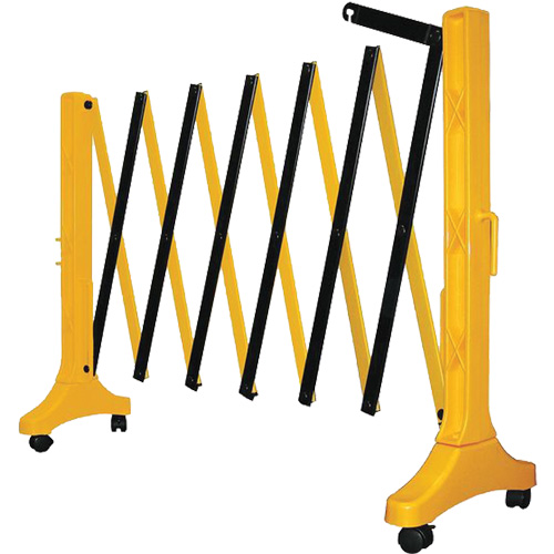 Barri&egrave;re Xpandit, 36" h x 11,5' lo, Noir/Jaune MAS Chibougamau