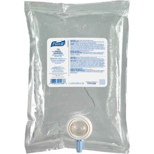Gel d&eacute;sinfectant pour les mains NXT Advanced, 1000 ml, Cartouche de recharge, 70 % alcool MAS Chibougamau