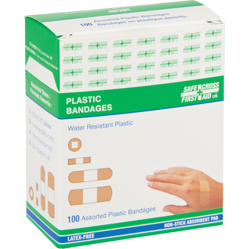 Bandages, Assorted, Plastic, Sterile MAS Chibougamau