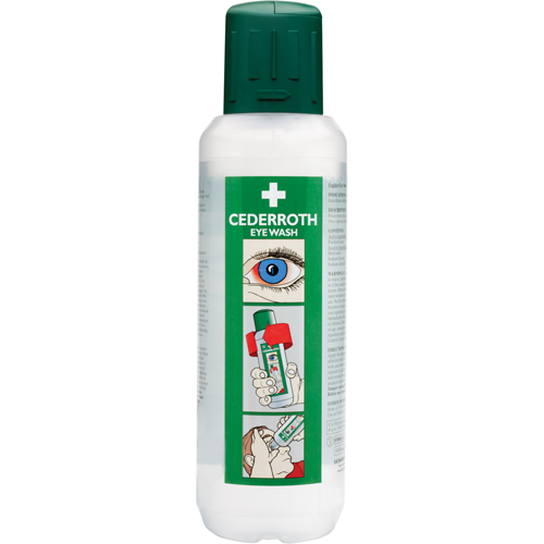 Cederroth Eyewash Solution, Full Bottle, 500 ml MAS Chibougamau