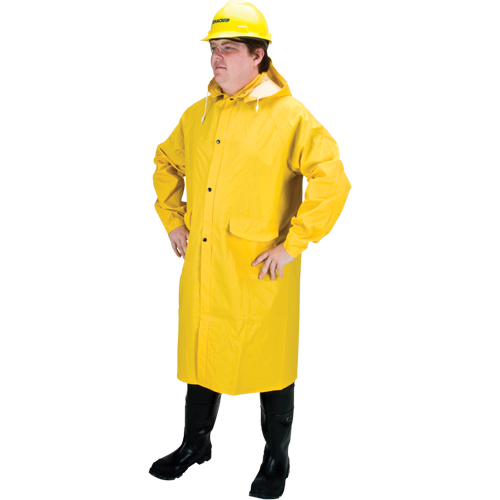 RZ200 Long Rain Coat, Polyester, Small, Yellow MAS Chibougamau