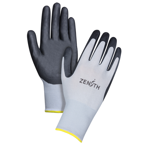 Gants l&eacute;gers enduits et respirants, 11/2T-Grand, R&ecirc;vetement Mousse de nitrile, Calibre 13, Enveloppe en Polyester MAS Chibougamau