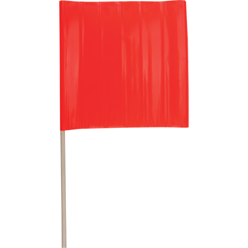 Traffic Safety Flags, Vinyl, With Handle MAS Chibougamau