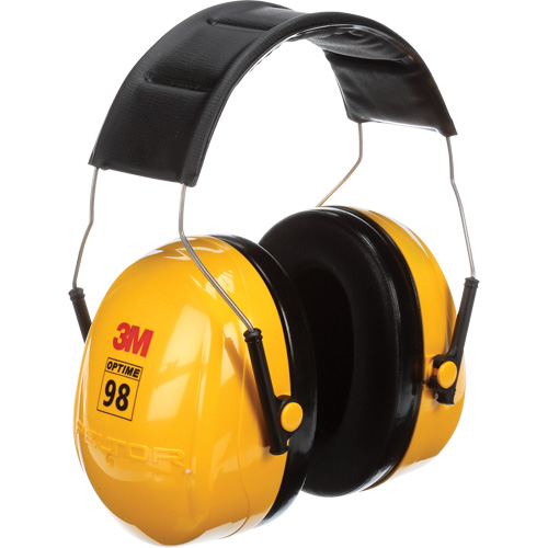 Peltor Optime 98 Series Earmuffs, Headband, 25 NRR dB MAS Chibougamau