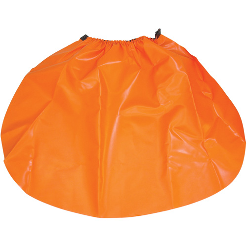 &eacute;cran anti-pluie pour casque de s&eacute;curit&eacute;, Taille unique, Orange, Nylon/PVC MAS Chibougamau