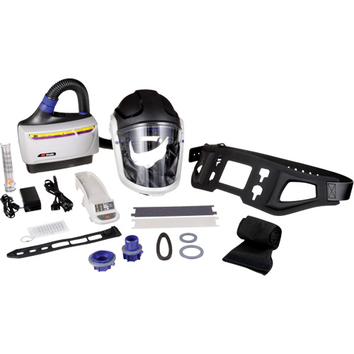 Versaflo Powered Air Purifying Respirator TR-600 Heavy Industrial Kit, Hard Hat & Faceshield, Lithium-Ion Battery MAS Chibougamau