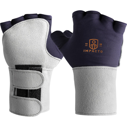 Gant antichocs avec support de poignet, Grand, Paume en Synth&eacute;tique, Poignet &agrave; enfiler MAS Chibougamau