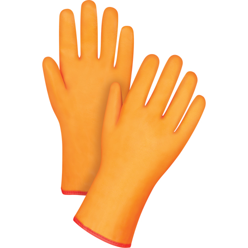 Gants doubl&eacute;s pour l'hiver r&eacute;sistants aux produits chimiques, Taille Grand/9, 12" lo, PVC, Doublure en Molleton de mousse, Gant de calibre hiver MAS Chibougamau