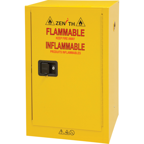 Flammable Storage Cabinet, 12 gal., 1 Door, 23" W x 35" H x 18" D MAS Chibougamau