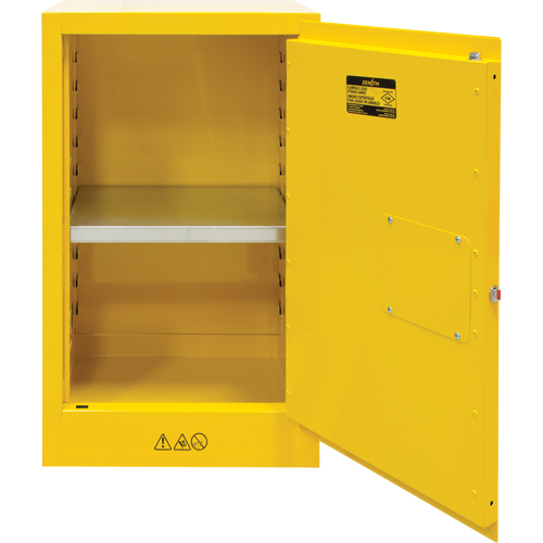 Flammable Storage Cabinet, 12 gal., 1 Door, 23" W x 35" H x 18" D MAS Chibougamau