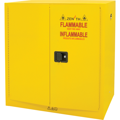 Flammable Storage Cabinet, 30 gal., 2 Door, 43" W x 44" H x 18" D MAS Chibougamau