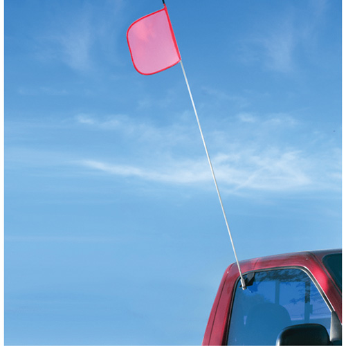 Safety Whip&reg; Light-Duty Whips, Window Mount, 5' High, Orange MAS Chibougamau