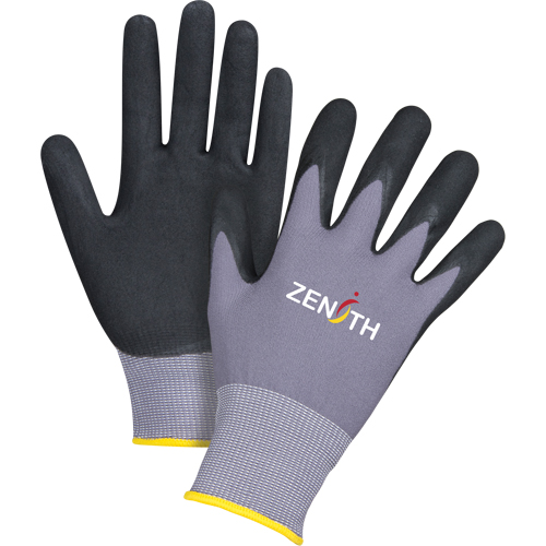 Gants ZX-1 de premi&egrave;re qualit&eacute; compatibles avec les &eacute;crans tactiles, 11/2T-Grand, R&ecirc;vetement Nitrile/Mousse de nitrile, Calibre 15, Enveloppe en Nylon MAS Chibougamau