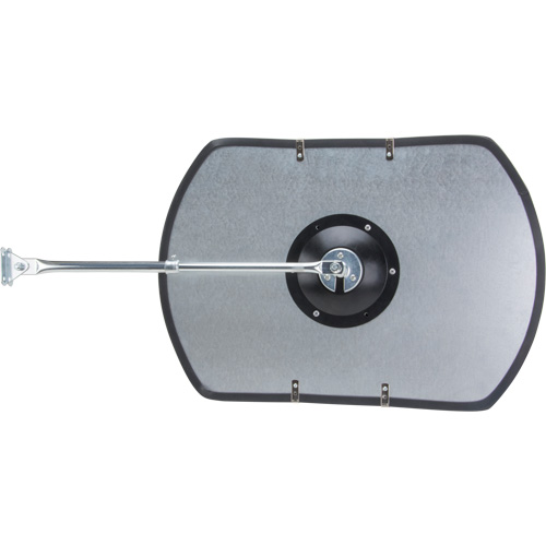 Roundtangular Convex Mirror with Telescopic Arm, 12" H x 18" W, Indoor/Outdoor MAS Chibougamau