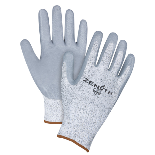 Seamless Stretch Cut-Resistant Gloves, Size Large/9, 13 Gauge, Nitrile Coated, HPPE Shell, ANSI/ISEA 105 Level 2/EN 388 Level 3 MAS Chibougamau