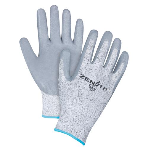 Gants &eacute;lastiques sans coutures r&eacute;sistants &agrave; la coupe, Taille T-Grand/10, Calibre 13, Rev&ecirc;tement Nitrile, Enveloppe en PEHP, ANSI/ISEA 105 niveau 2/EN 388 niveau 3 MAS Chibougamau