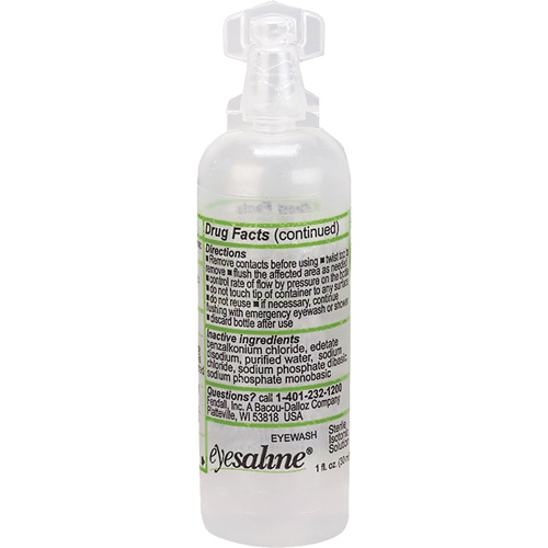 Bouteilles de solution saline pour douche oculaire, Bouteille Plein, 1 oz MAS Chibougamau